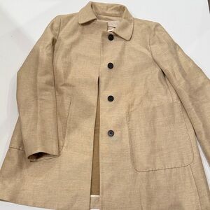 Zara Men's Beige Trench Coat